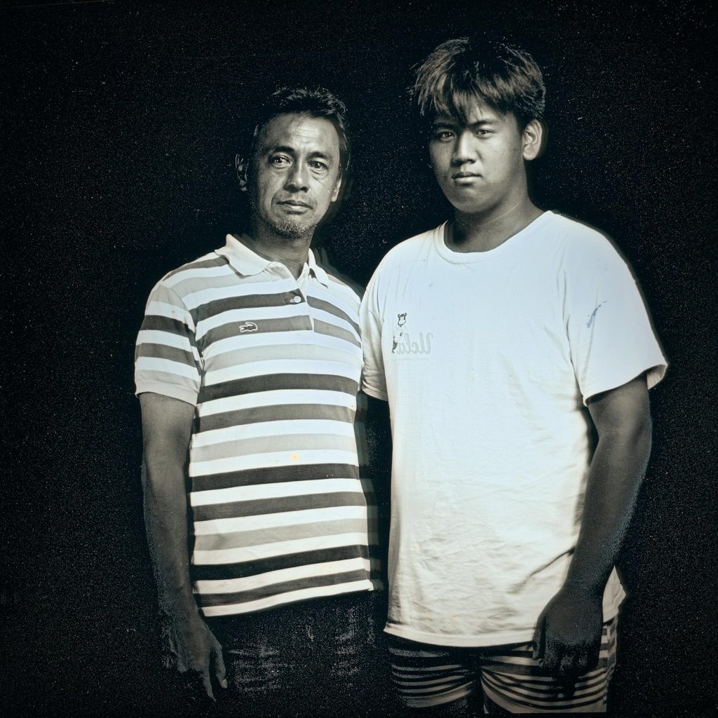2017-08-22, A father and his son, Iizaka, Fukushima
